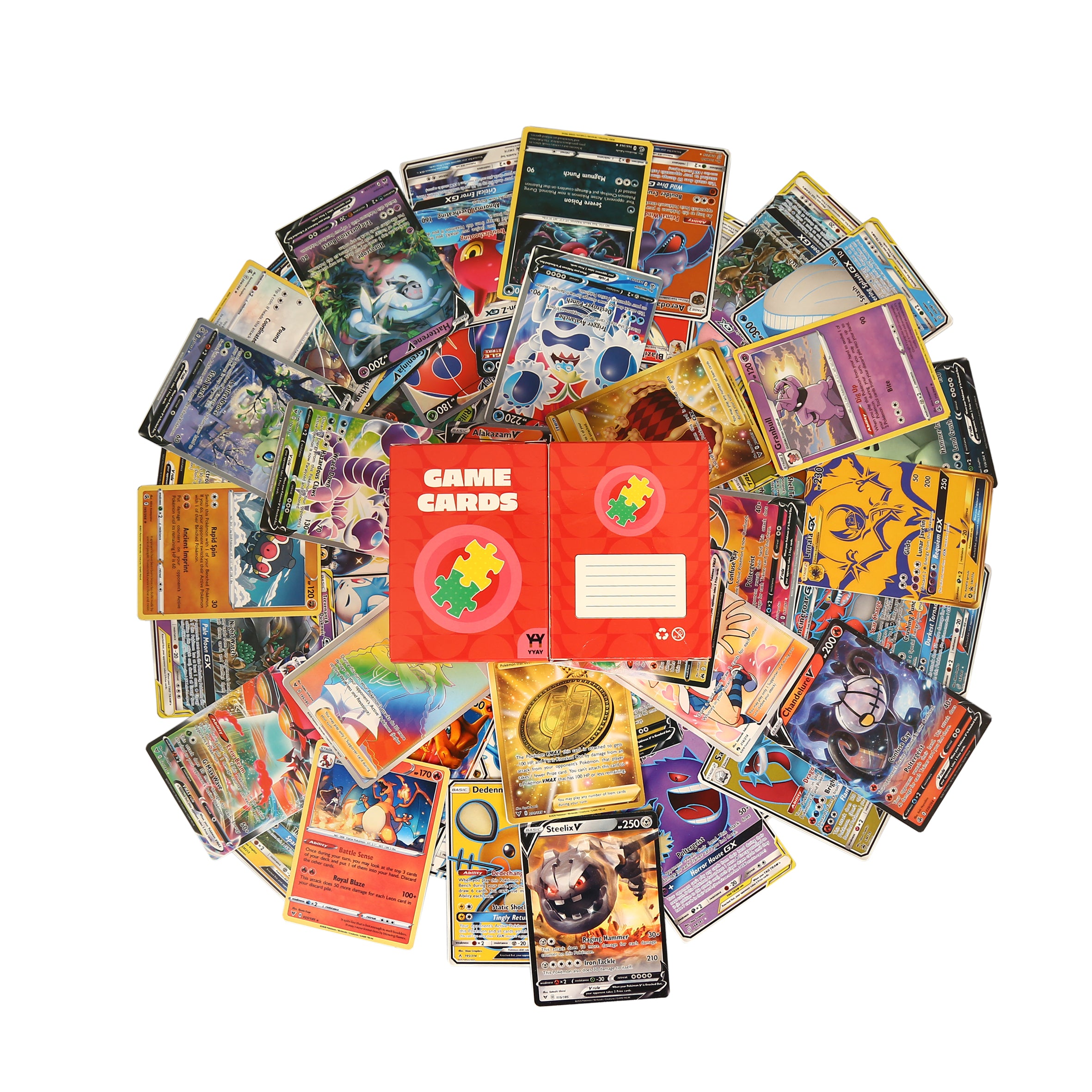 200 Red Pack Rare Vmax Vstar Rare Rainbow Bundle With Box Pokemon Cards Pack